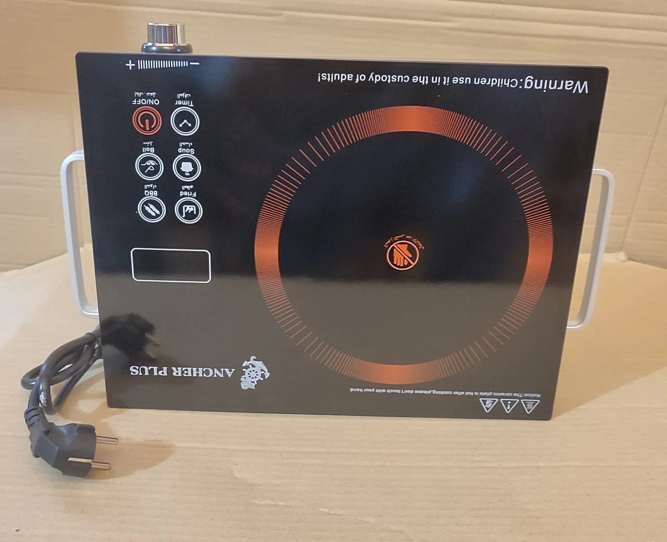 Anchor Plus Electric Stove – 3500W Adjustable Power, Timer & Multi-Cooking Modes