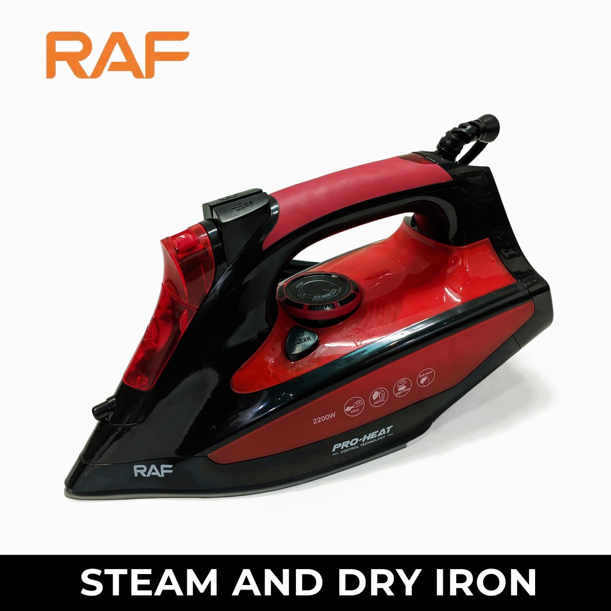 RAF Steam Iron – Powerful, Lightweight & Easy to Use | Quick Wrinkle Removal / RAF Steam Iron – Powerful, Lightweight & Easy to Use | Quick Wrinkle Removal